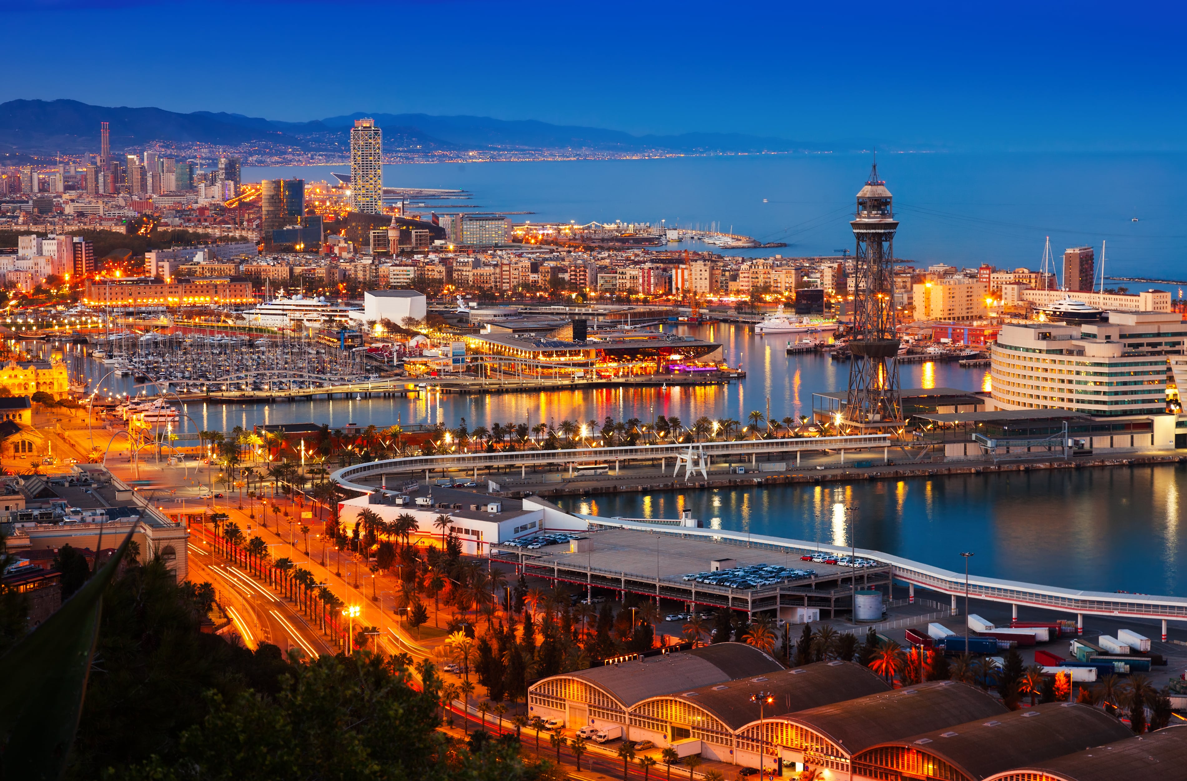 Barcelona Gece Manzarası